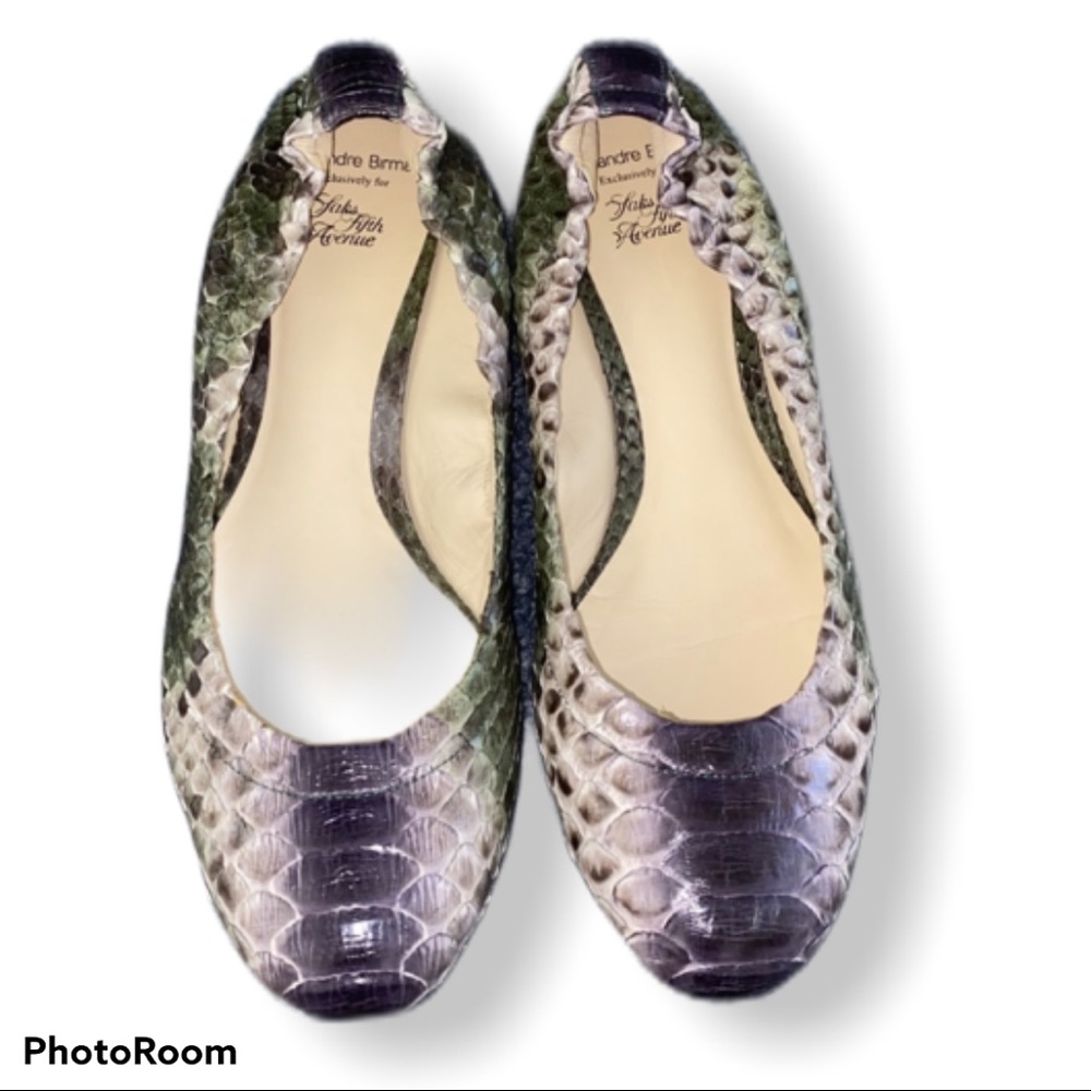 [Alexandre Birman] snakeskin ballet flats